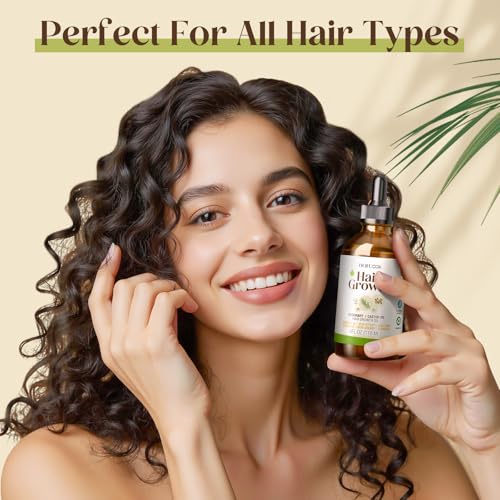 Bofuoos Rosemary & Castor Hair Growth Oil with Scalp Massager, 2 fl oz (Twin Pack) — view 7