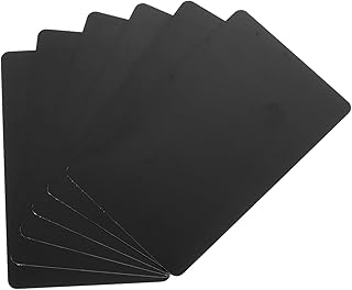 MECCANIXITY 40pcs Blank PVC Cards Color, CR80 15Mil Plastic Cards Blank ID Card Waterproof for ID Badge, Credit Cards, Identification Badges, Printer, Black