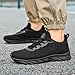 Men's Jogging Athletic Tennis Running Shoes Comfortable Mesh Breathable Walking Shoes Non Slip Shock Absorbing Resilient Sole Soft Sport Trail Sneakers for Men All Black Size 7