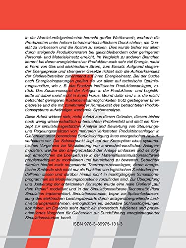 Simulationsgestützte Bewertung von Steuerungs- und Regelungsansätzen für eine energieeffiziente Produktionslogistik in Gießereien (Unternehmenslogistik)
