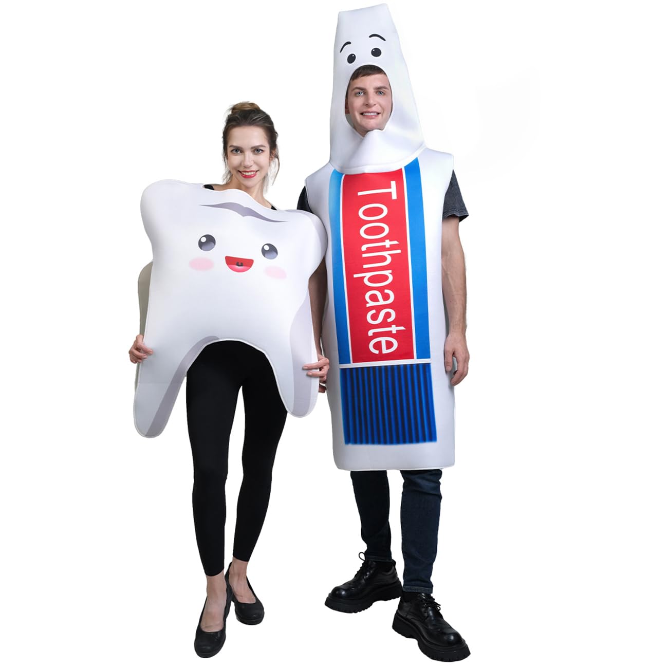 Dientes divertidos para adultos y pasta de dientes Par Cosplay Set
