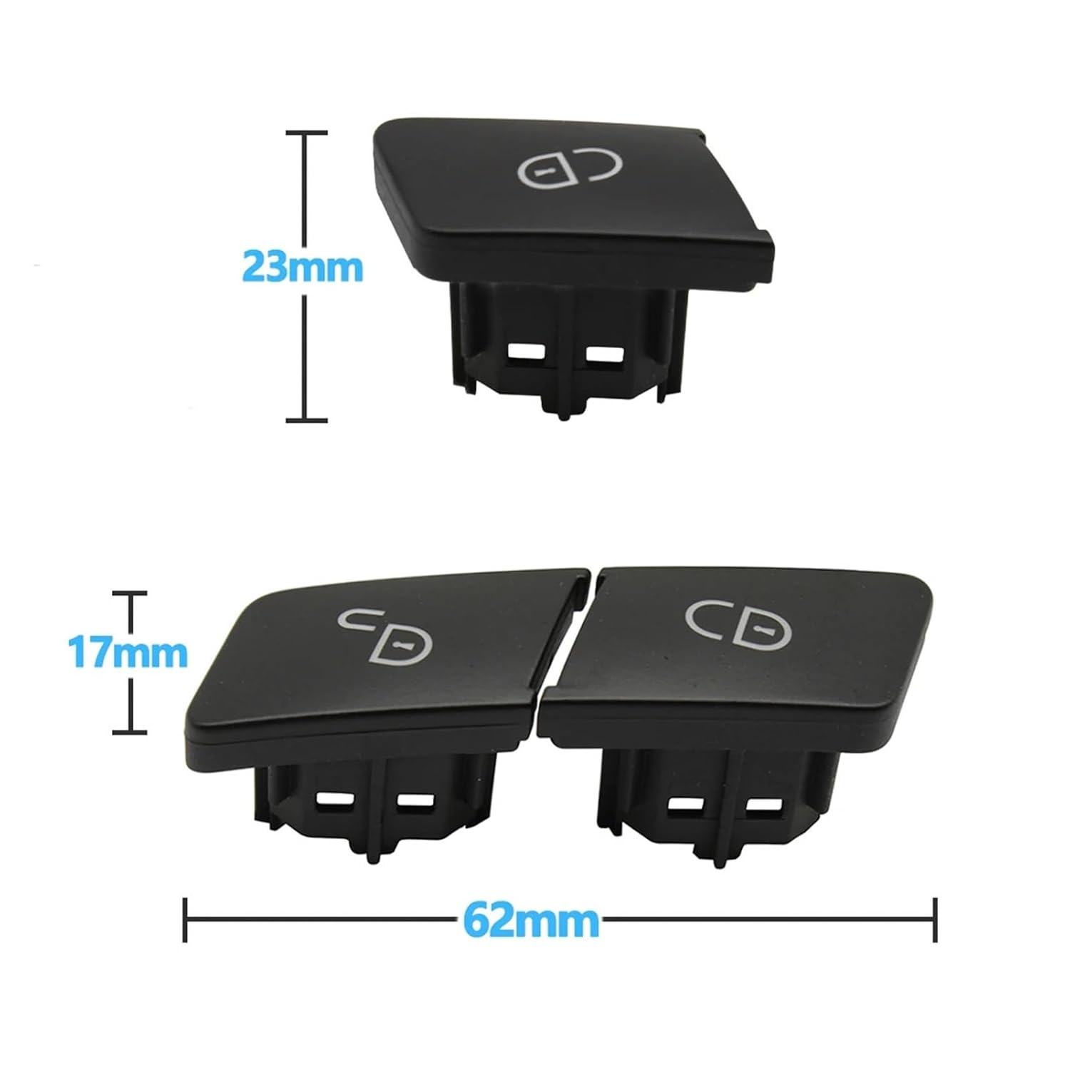 Car Interior Left Right Door Lock Switch Button Fit for Benz C GLK W204 E Class W212 W207 GL ML GLE GLS W166 W463 W156(Black Left)