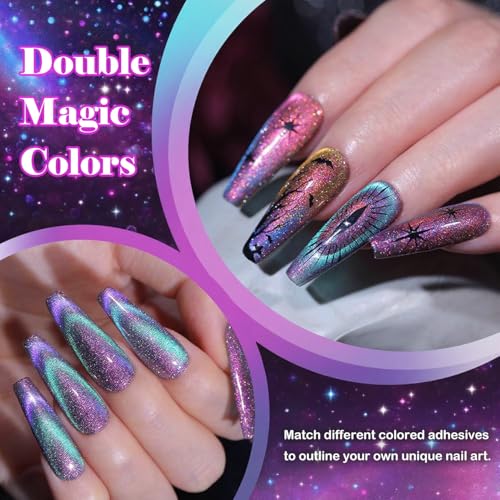 Esmalte de uñas gel 9D Cat Eye Chameleon holográfico miniatura 5