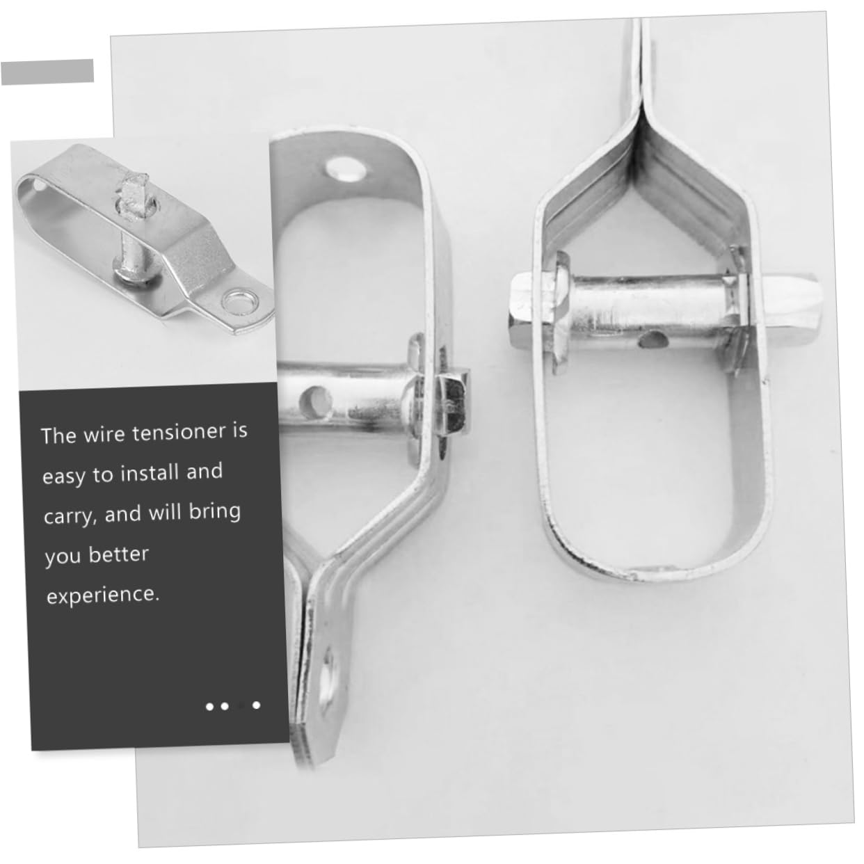 Happyyami Tenditore Cavo in Acciaio 10 Pezzi Argento, Serraggio Robusto | Corda e Cavo, Antiruggine e Resistente Agli Urti, Installazione Semplice, Set da 10