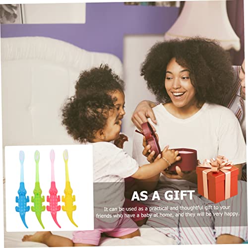 ERINGOGO 8stücke Teiliges Kinderzahnbürsten Ultrasoften Cartoon-borsten Ergonomisch Langlebig Aus Material Zart Zur Mundpflege Für Jungen Und Mädchen Von Jahren Farblich Sortiert – Bild 5