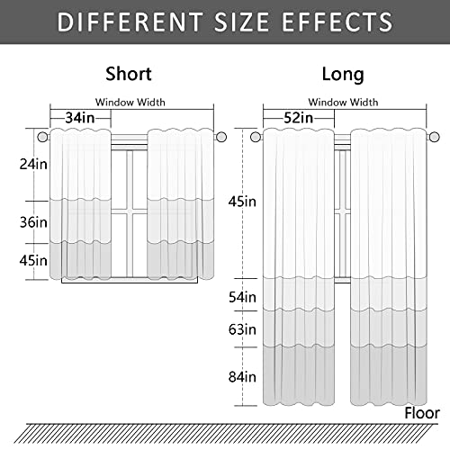 Mrtrees Leaves Printed Tier Curtains 24 Inch Length Room Darkening Kitchen Tiers Green Leaf Print Short Cafe Curtains Bathroom Small Window Treatments Basement Multi Color Grommet Top 2 Panels #TOP5