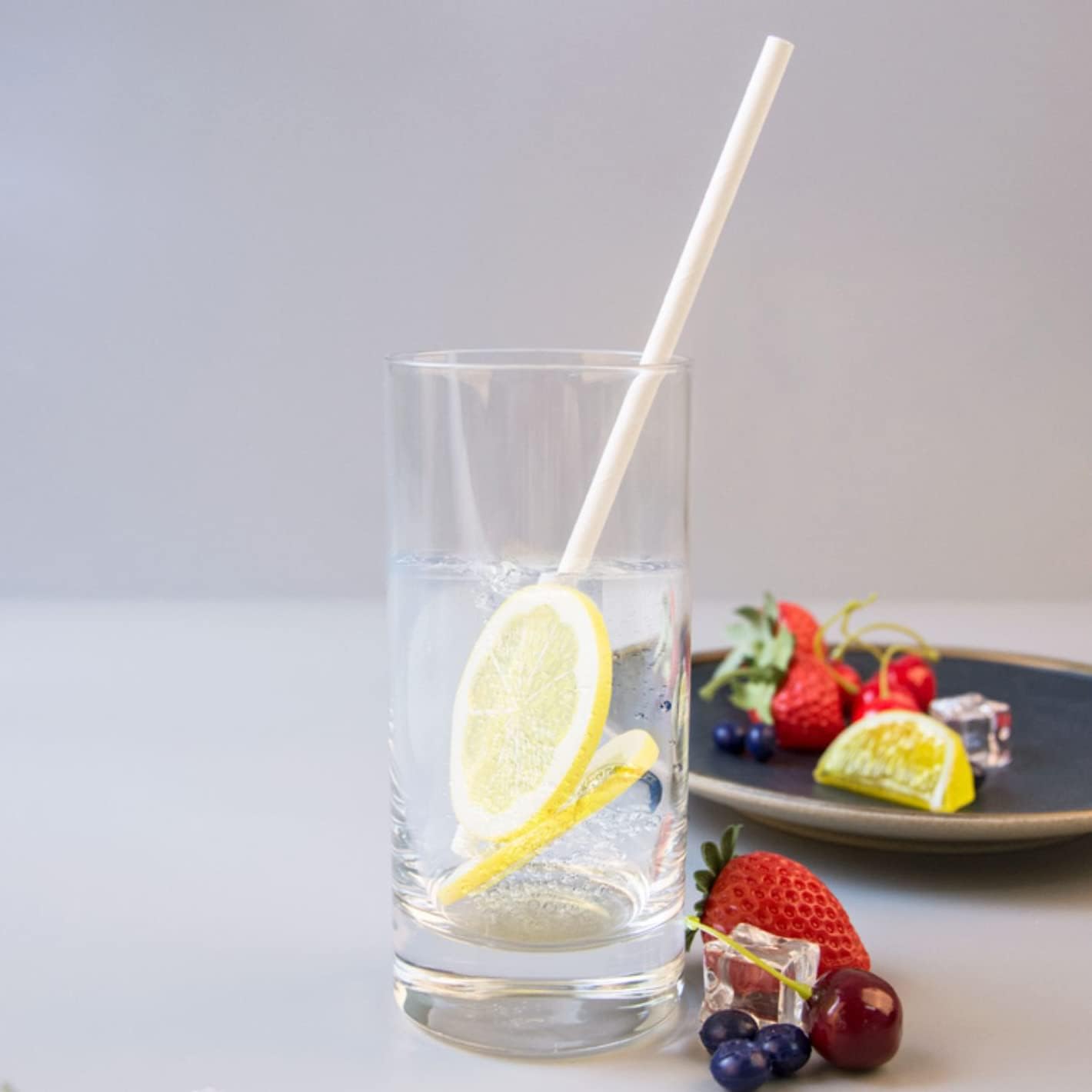 100 Pack Paper Straws White Biodegradable co-Friendly Drinking Bulk for Party Supplies, Bridal/Baby Shower, Birthday, Mixed Drinks, Weddings, Restaurant, Food Service, Drink Stirrer - Image 4