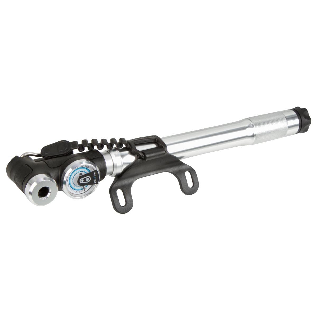 Sterling Long Frame Pump with Gauge, Silver