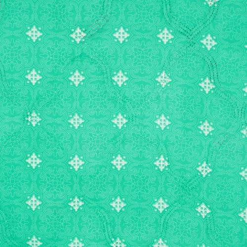 Image of Single Bed Comforter | Microfiber Comforter Single Bed | 180GSM 150x225 cm | Ocean Green, Motif Pattern | Ac Blanket Single Bed Dohar | Quilt | Duvet | Home Items, Bedroom Decoration Items