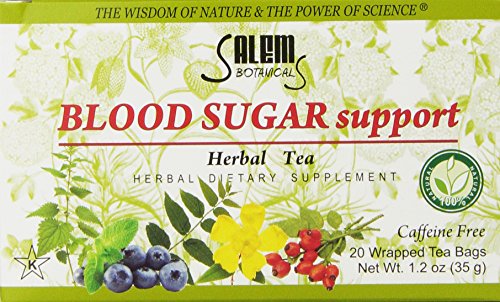 Salem Botanicals Herbal Tea, Blood Sugar Support, 20 Count