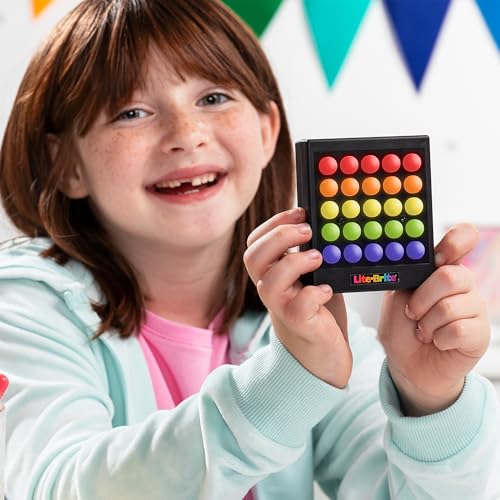 Image of Lite Brite Mini Touch, Create Art with Light, Enhances Creativity, Gift for Girls and Boys Ages 6+