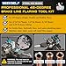 SEEKSELF Brake Line Flaring Tool Kit for 45 Degree Single, Double and Bubble Flares, 3/16