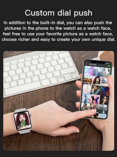 Nanphn Smart Watch For Android Ios Phones Compatible Iphone Samsung, 1.75'' Touchscreen Sport Smartwatch Fitness Activity Tracker Watch With Call/Sms/Heart Rate/Pedometer For Men Women Kid (White) #TOP4