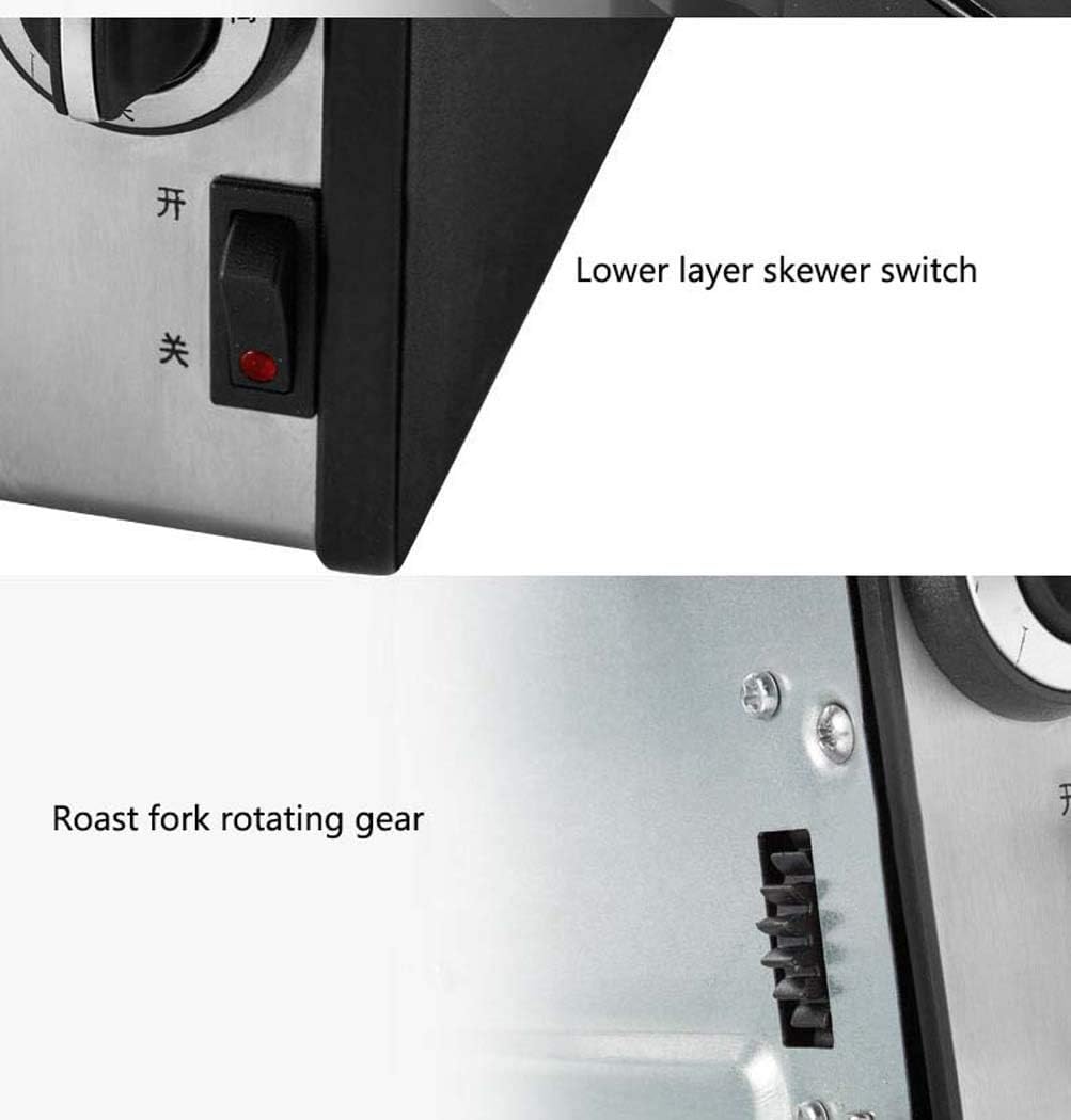 Barbecue Grill 1600V Household Electric Oven Grill Multi-Function Automatic Rotating Machine Table Electric Baking Pan Smokeless110V - 240V