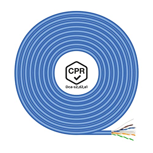 Aisens - A135-0663 - Cavo Di Rete Rj45 Cat.6 Utp Cpr Dca Rigido Awg24, Blu, 305 M