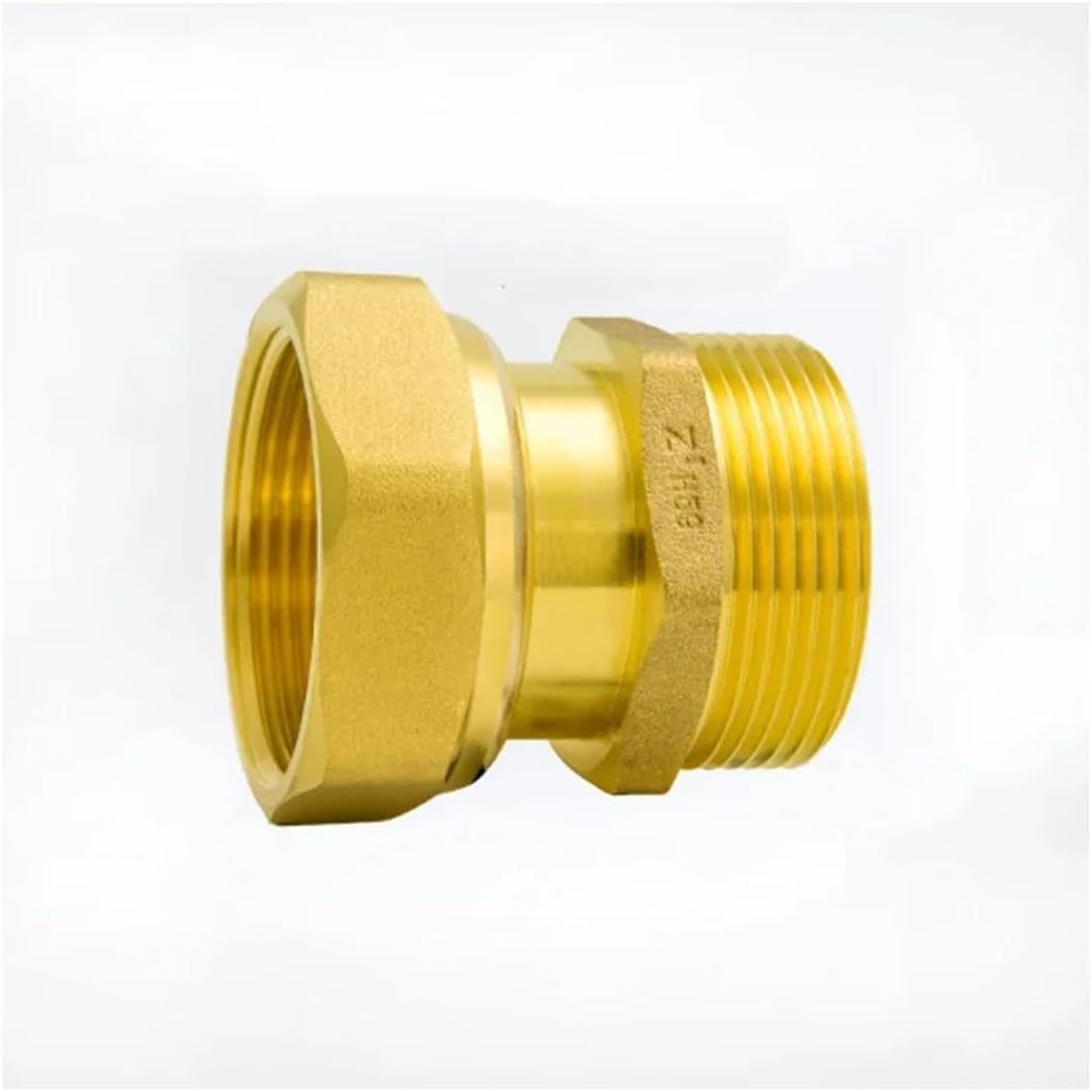 1pc Brass 1/2" 3/4" 1" 2" Female to Male Hex Bushing Equal Pipe Fitting Thickening Water Gas Coupler Connector(DN32F-DN32M Nickel) Plumbing Fittings