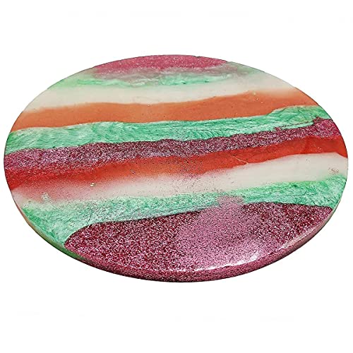 Image of SNOOGG Pack of 1 Round Silicone Mold for Epoxy Resin Casting Coaster Making Mold DIY Resin Art Craft Supplies Cup Mat Home Decoration Personalized Gift Reusable Durable Mold