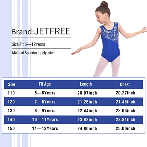 Gymnastics Leotards For Girls Athletic Clothes Activewear One-Piece Leotard For Ballet (150(11-12T), Blue C) … #TOP3