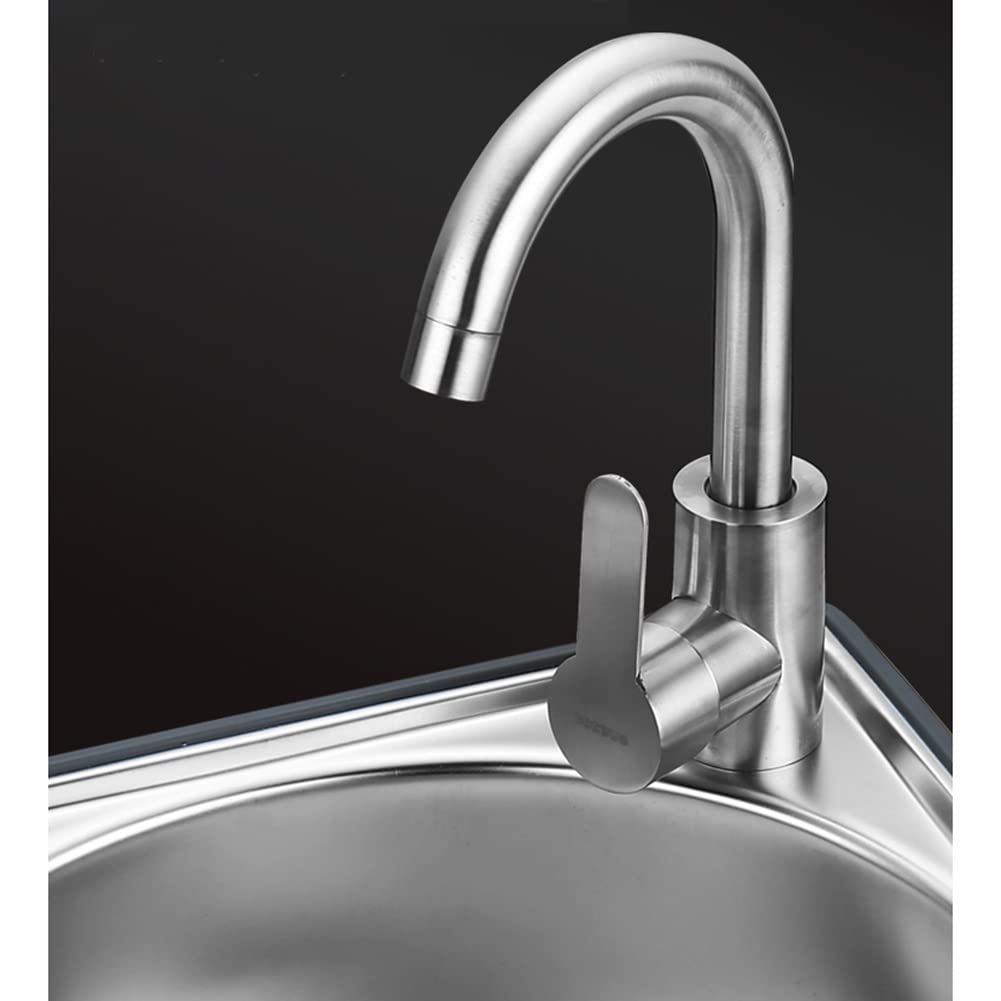 Lave-Vaisselle Compact argenté à Un Seul évier. Design Polyvalent, à Poser ou à Suspendre. Matériau épais et Robuste. Multifonctionnel pour Les Petits espaces. Dimensions : 37 x 33