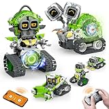 Opmind 5in1 STEM AI Robot Toys Building Set, 478Pcs APP & Remote Control Engineering Erector Blocks for Kids Age 6-8, Coding Interactive Educational Christmas Birthday Gift for 10-12 Year Boys & Girls