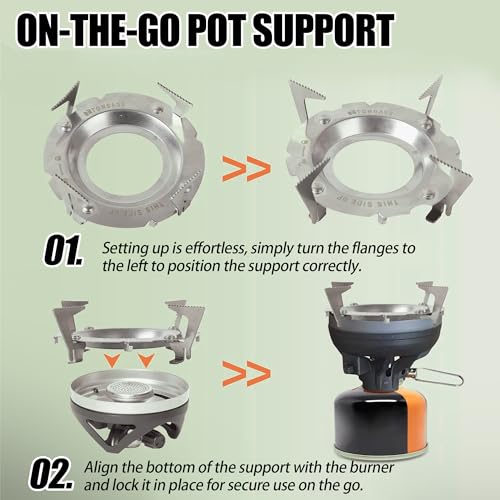 Image of TonGass Camping Stove Pot Support for Jetboil Stove Pot Support