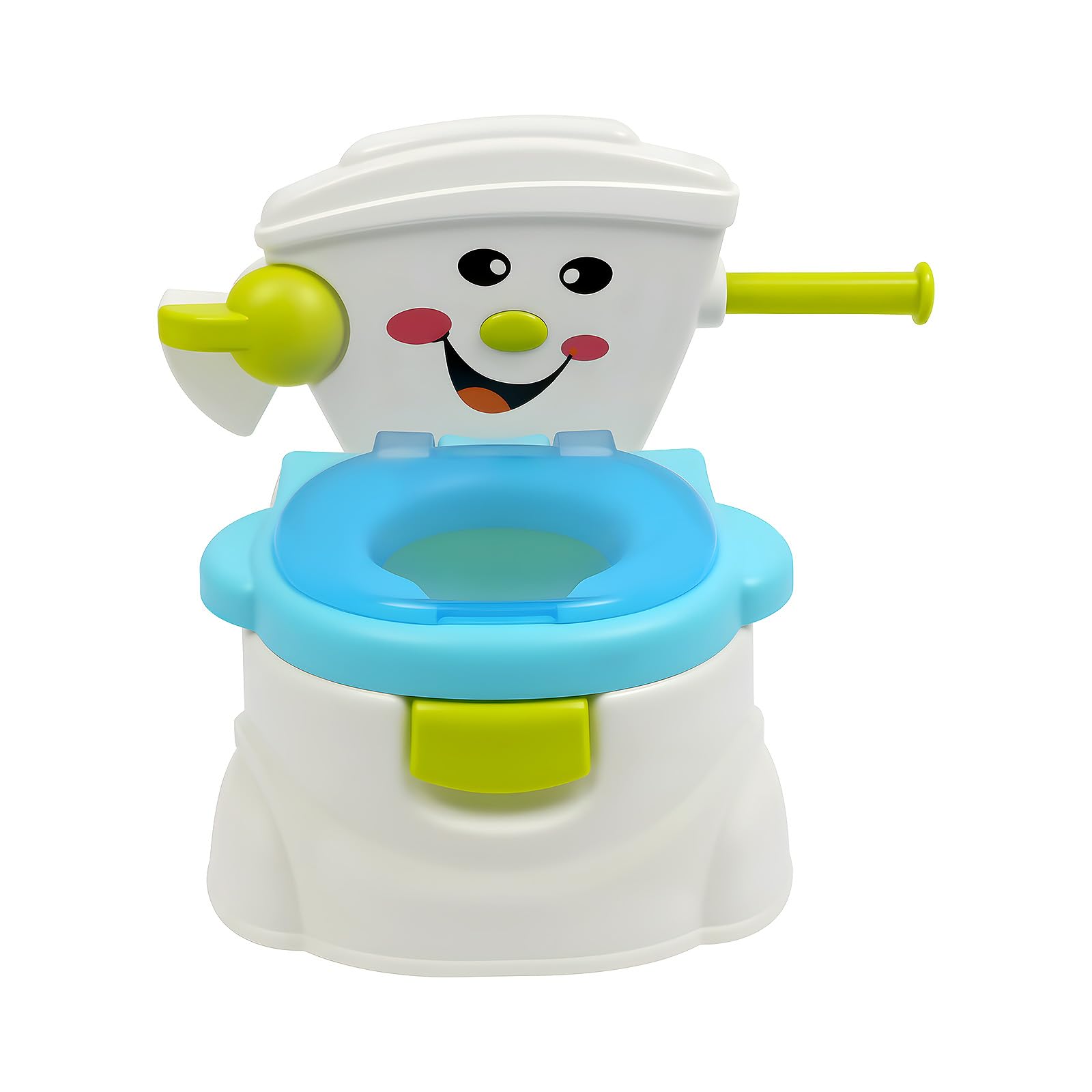 Upgrade Smiley Toiletten Kinder für Klein von 6 Monaten bis 5 Jahre, 2-in-1 Töpfchen Baby Urinal Topfstuhl Toilettentrainer Jungen Mädchen Kindertoilette Babytopf WC, Rutschfest Spritzschutz Weiche
