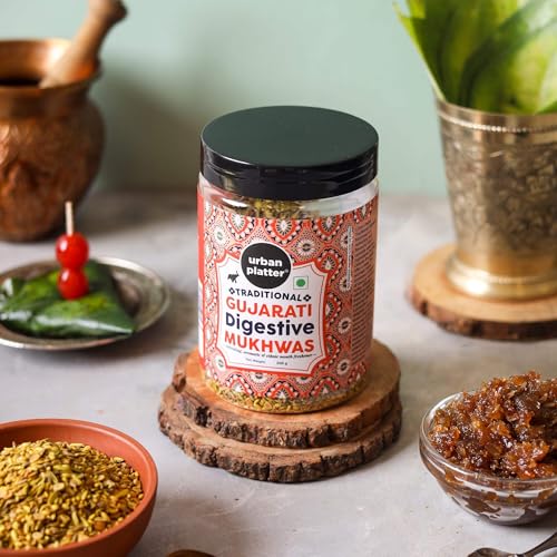 urban platter Traditional Gujarati Digestive Mukhwas, 200 Grams(Mouth Freshener Digestive After-Meal Snack Rich In Fibre)