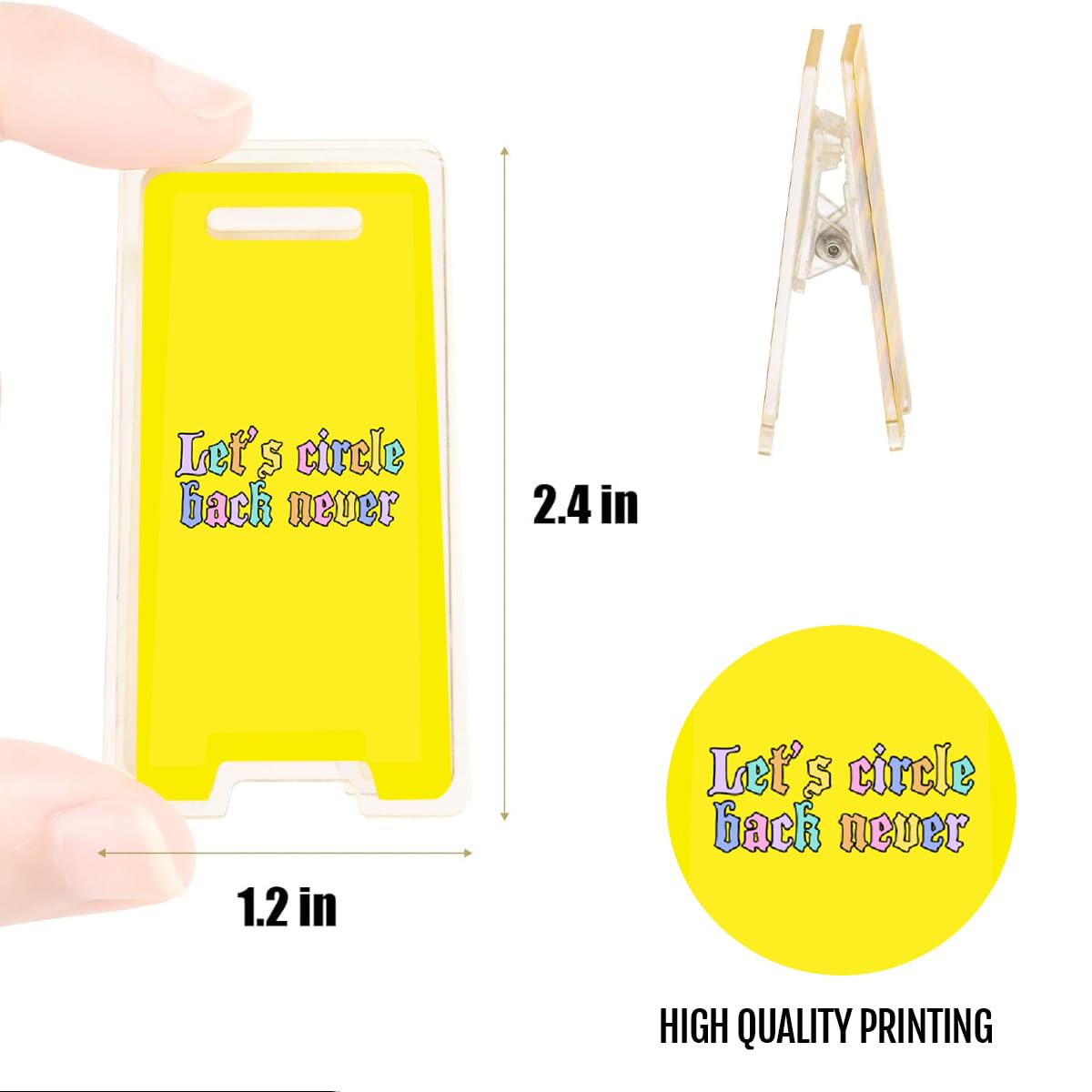 Condition photo showing New/Like New for Funny Team Office Gifts, Sarcastic Office Quotes, 4 Pack Acrylic Sticky Note Holder Gift for Colleague Leader Boss Employee Birthday Christmas White Elephant Gifts (Sticky Note Holder-U)