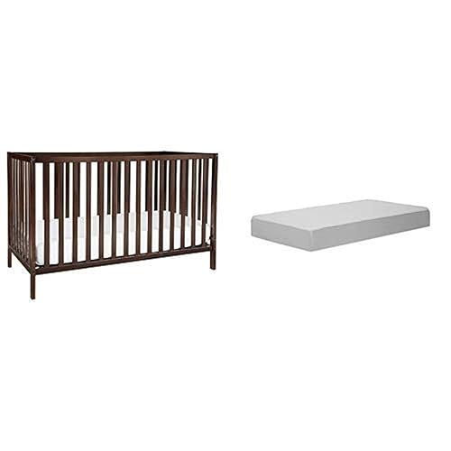 Union Convertible Cuna Lagoon con cuna completa y colchón para niños pequeños