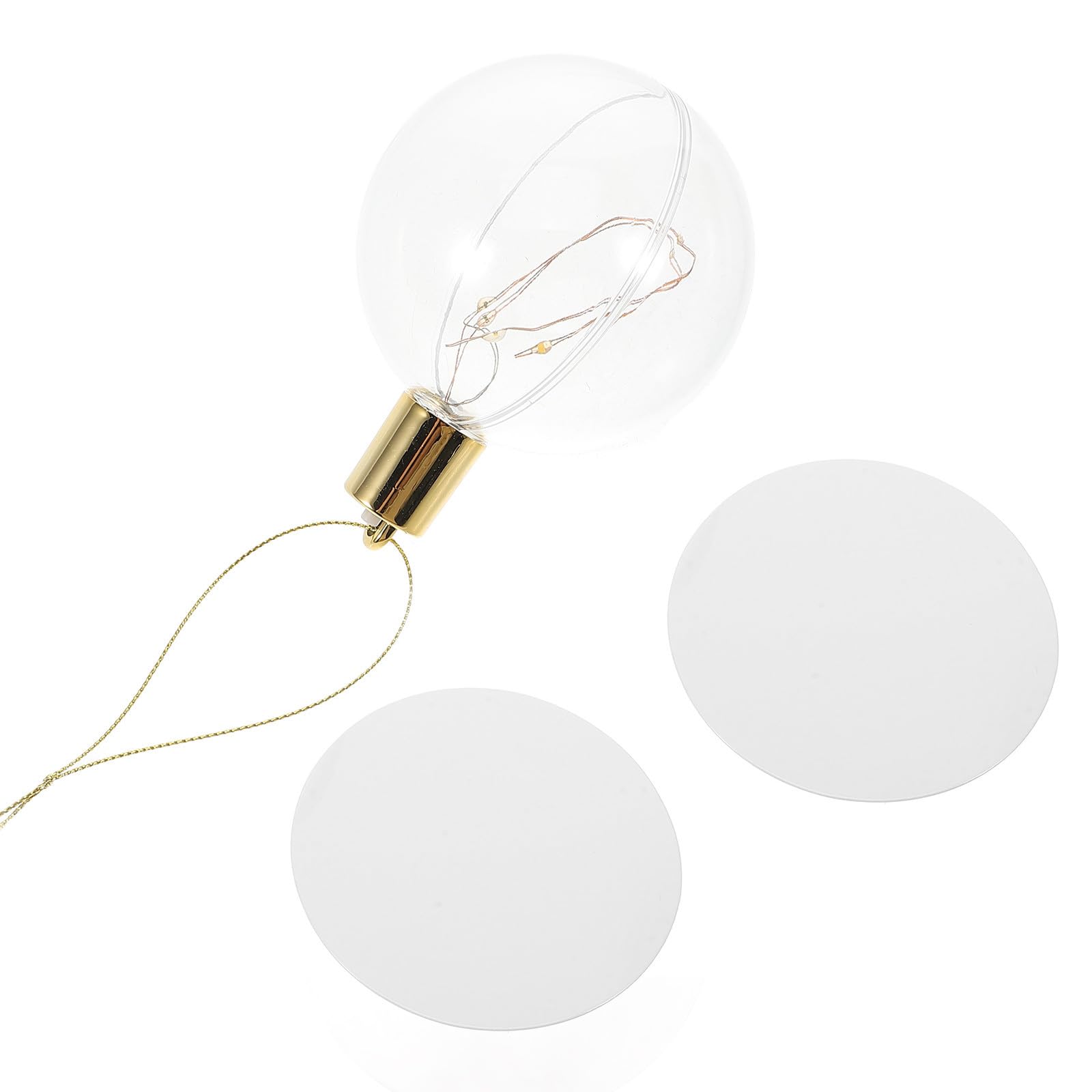 Toyvian 5 Juegos Adorno Colgante LED de Sublimación Navideña para Árbol,