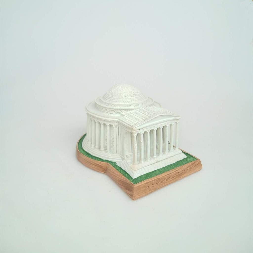 Thomas Jefferson Memorial Statua żywica rękodzieło rzeźba Stany Zjednoczone miniaturowe modele starożytnych budynków pamiątki przedmioty kolekcjonerskie dekoracje domu prezent
