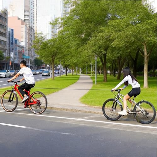Evita tirones con la cuerda de remolque retráctil para bicicleta 4