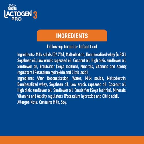 Image of Lactogen Pro 3, Follow-Up Formula with Iron, Whey Protein and Omega 3, After 12 Months Up to 18 Months, Bag-in-Box Pack, 1.2 kg (3 Units*400g)