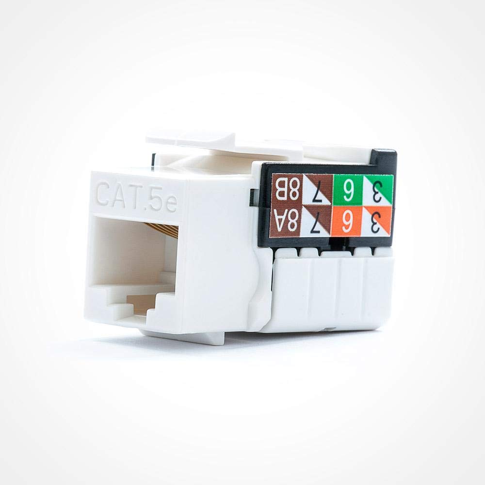 VC VERTICAL CABLE Cat5E Ethernet RJ-45 Punch Down Keystone Jack - 110 Style