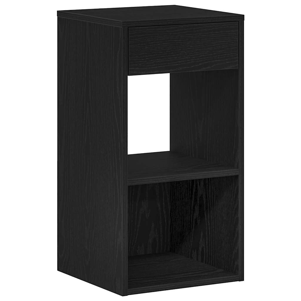 Table de chevet style chêne noir pour organiser la chambre ou le salon moderne