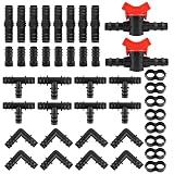 【Ajuste a manguera de 1/2 pulgada】 El conector de la manguera es adecuado para tuberías con un diámetro interior de 13 mm y un diámetro exterior de 16 mm.