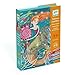 Produktbild DJECO Glitzersand Bastelset Meerjungfrauen, Kreativset für Kinder ab 6 Jahren, 4 Bilder mit Glitzer, Bastelpackung mit Pinsel & Sand, Mädchen DIY Bastelspaß