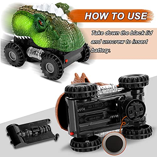 Niskite Dinosaur Car Toys for Toddler Kids: Dinosaur Toys for Kids 3-5 - Toys for 2 3 4 Year Old Boy Birthday Gift Ideas - Thumbnail 2