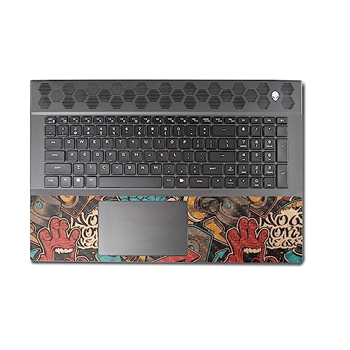 Image of MightySkins Carbon Fiber Skin Compatible With Alienware M18 R1 (2023) Full Wrap Kit - Orange Hip Hop | Protective, Durable Textured Carbon Fiber Finish | Easy To Apply & Change Style | Made in the USA