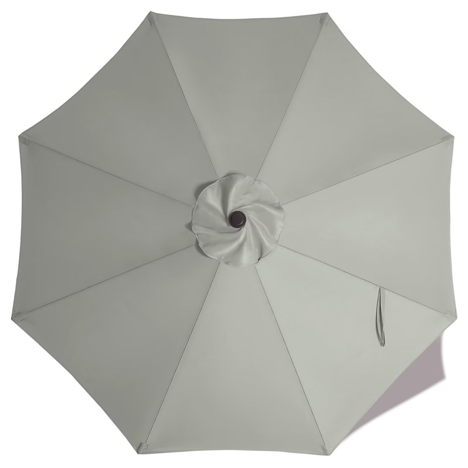 ABCCANOPY 9ft Outdoor Umbrella Replacement Top Suit 8 Ribs (Gray)