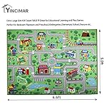 Yincimar Kids Carpet Playmat Rug,6.6x5.0 ft Extra Large City Life Carpet Learning Exercise Mat Educational Car Rug Play Game Rug for Baby Toddler Boy Bedroom Playroom - Image 2