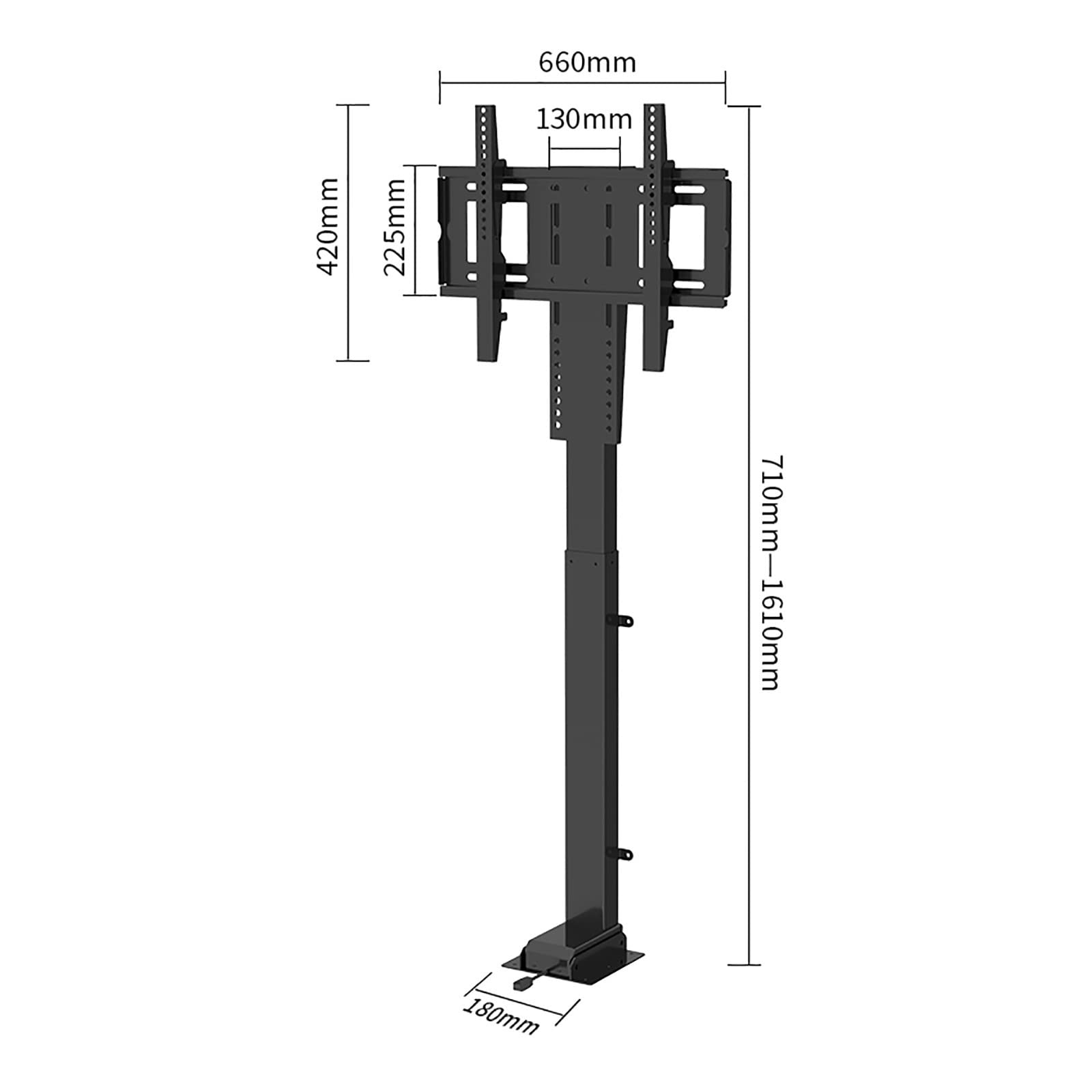 HYJYGM - Elevador motorizado de TV, soporte de televisión de elevación vertical con mando a distancia, 90 cm de viaje, menos de 30 segundos, para televisores de 26 a 75 pulgadas de grandes