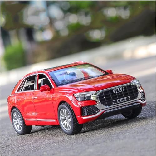 Image of Invite 1:32 Diecast Audi Q8 Alloy Metal Car Scale Model Pullback with Sound Light Mini Auto Toy car for Kids Best Gifts Toys for Kids Boys(1:32 Audi Q8 - Blue)
