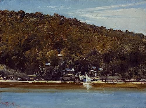 Tableau Le Camp Sirius Cove de Tom Roberts pour habiller un grand mur vide de bureau