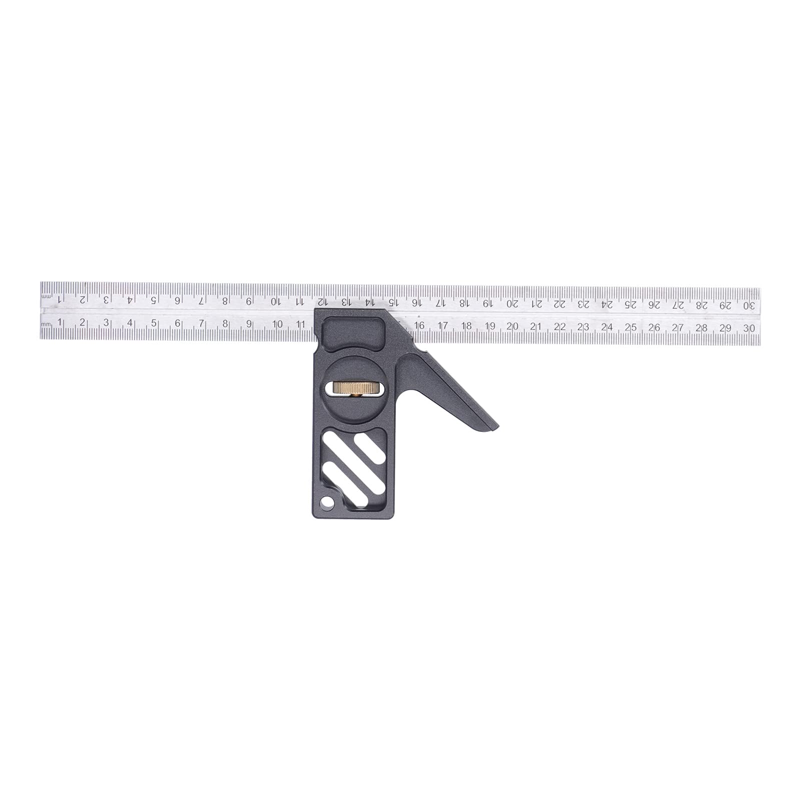 Respicefinem Active Angle Ruler Wide Range Easy To Operate Adjustable Durable Steel Ruler Limiter Made Of Aluminum Alloy With 0 To 300mm Measuring Range Ideal For Measuring