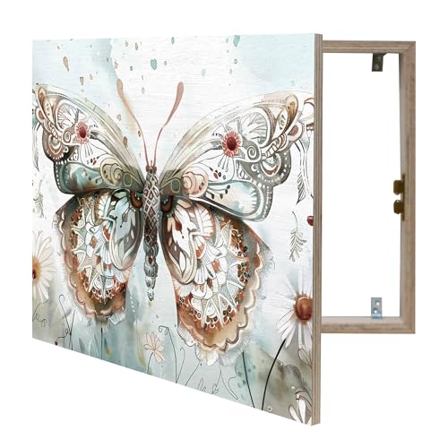 Lafabricadelcuadro® Tapa Contador de Luz Decorativo de Madera– Colgador de Llaves de Pared– Disponible en 40 Diseños y 2 Tamaños (Cub 149, 54x37 cm)