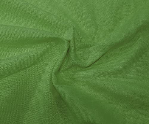 Image of HOME COLORS.IN Plain Solid Cotton 4 Seater Round Table Cover - Durable - Machine Washable - Every Day use Dining Table Cloth - 60 x 60 Inch - Sage Green