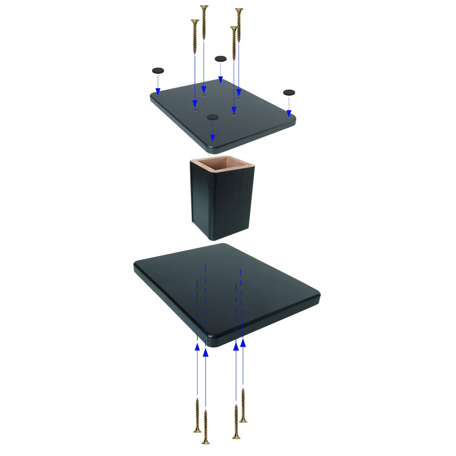keepdrum SS041 - Supporto da tavolo per casse monitor, 1 paio