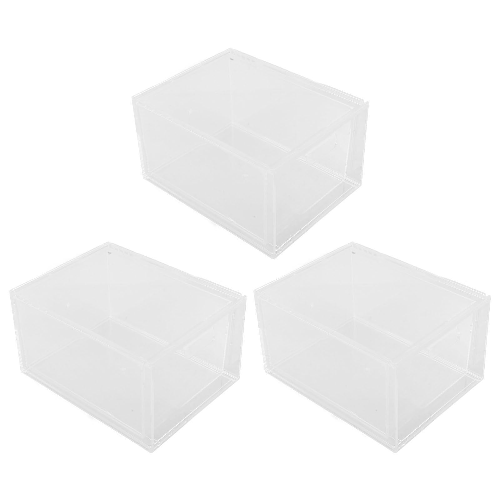 GLEAVI 3 Piezas Organizador de Escritorio Apilable Cajones Transparentes