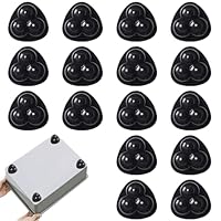 Guyode 16 Stück Möbelrollen Klein Kugelrollen für Möbel Selbstklebend Rollen für Möbel 360 Drehung Mini Rollen Kugelrollen Klein Möbelroller für Kleiderschrank Esstisch Sofa (Schwarz)